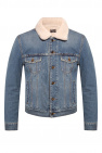 Saint Laurent Denim jacket with shearling trim